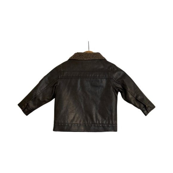 Hawke & Co. Faux Leather Bomber Jacket Size 3T - Picture 2 of 14